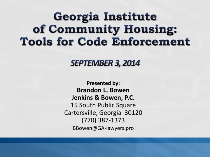 georgia institute of community housing tools n.w