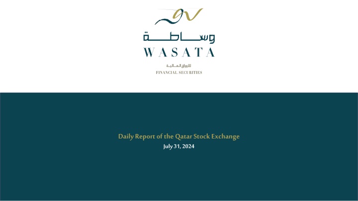 daily report of the qatar stock exchange july n.w
