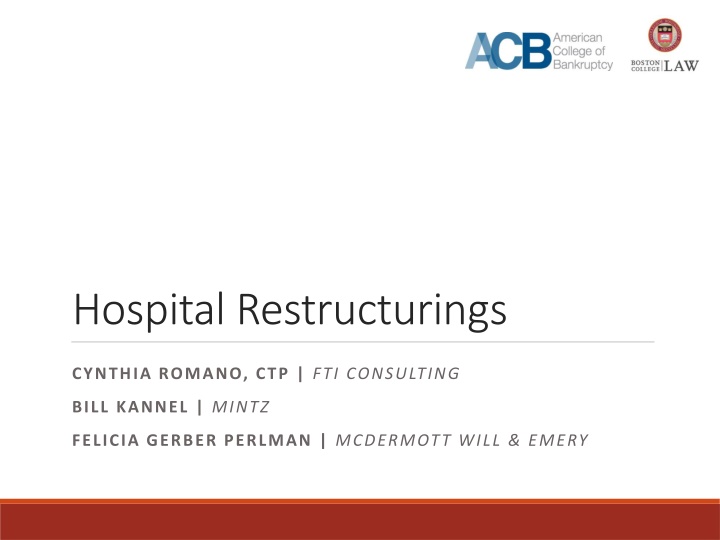 hospital restructurings n.w