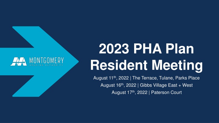 PHA Plan Overview - Annual Agency Policies and Programs