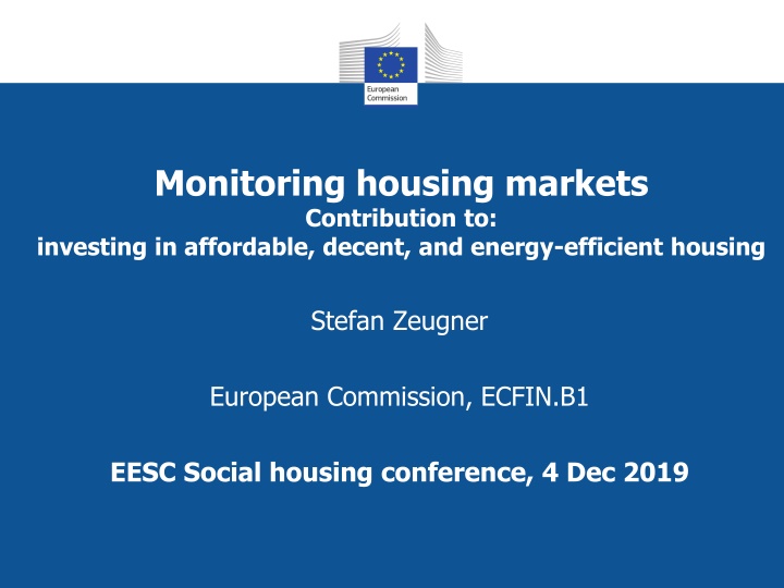 monitoring housing markets contribution n.w