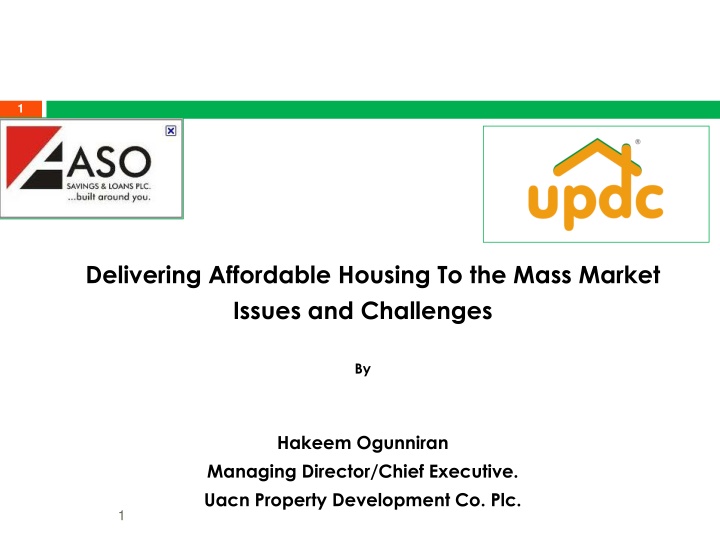 Challenges of Delivering Affordable Housing