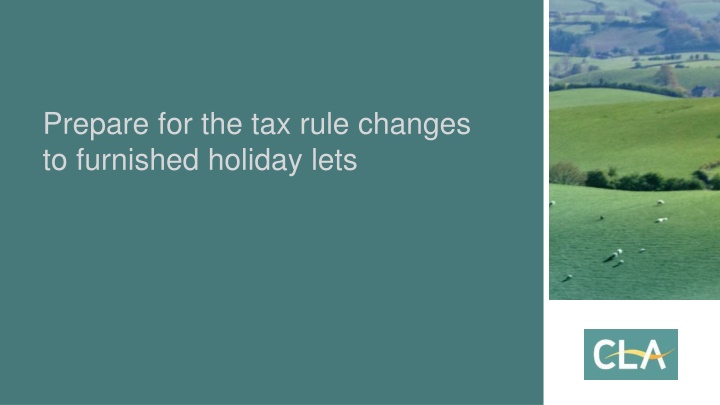 prepare for the tax rule changes to furnished n.w