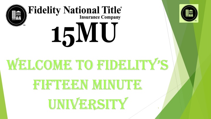welcome to fidelity s fifteen minute university n.w