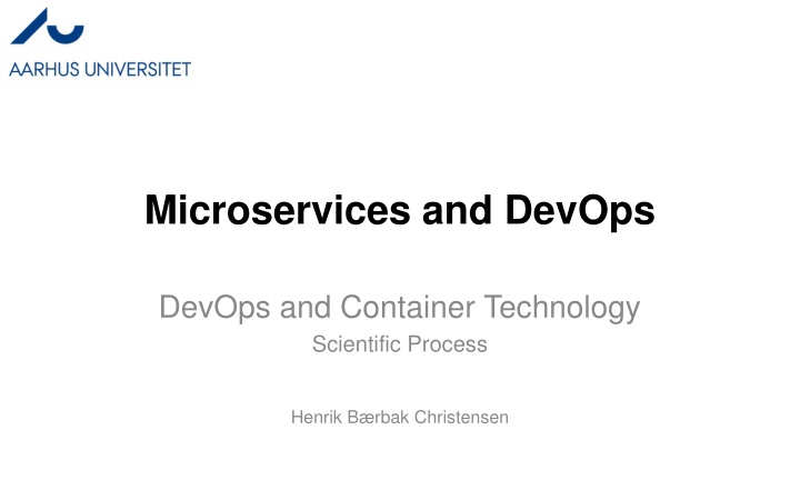 microservices and devops n.w