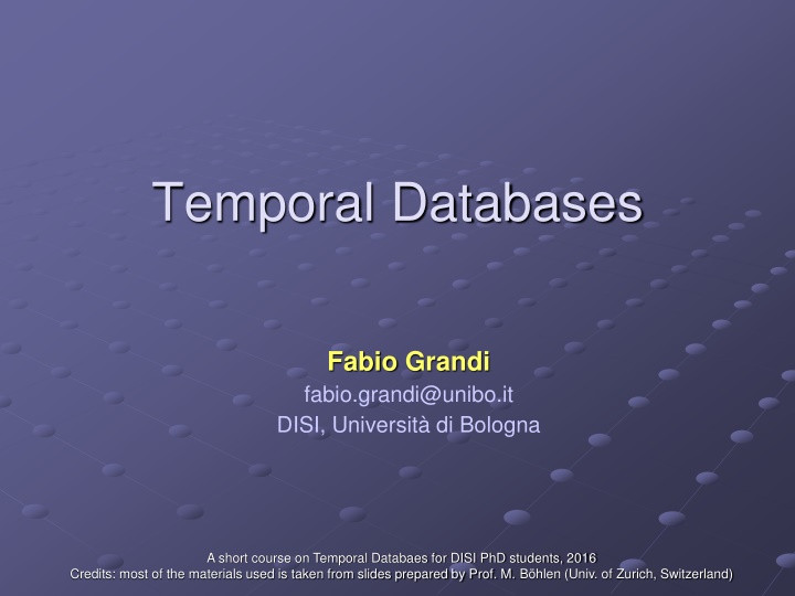 temporal databases n.w