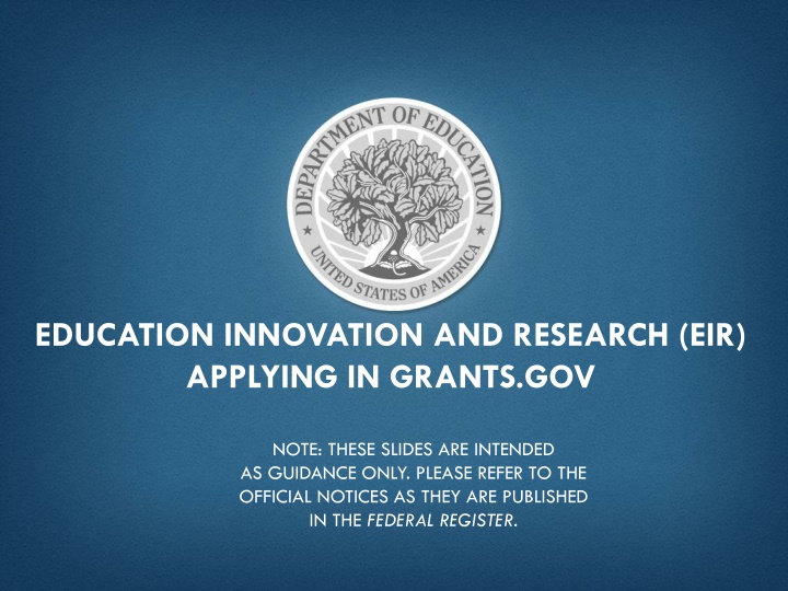 education innovation and research eir applying n.w