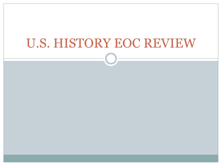 u s history eoc review n.w