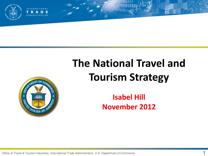 the national travel and tourism strategy n.w