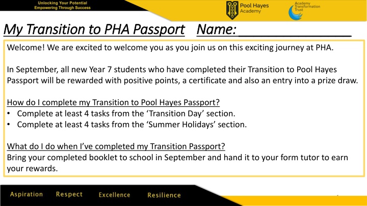 my transition to pha passport my transition n.w