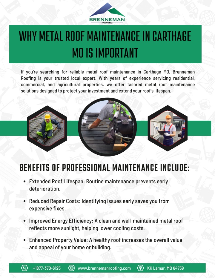 why metal roof maintenance in carthage n.w