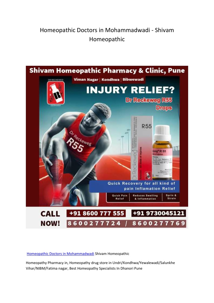 homeopathic doctors in mohammadwadi shivam n.w