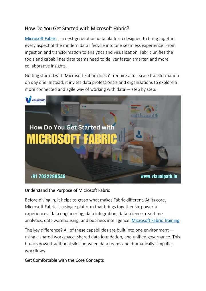 how do you get started with microsoft fabric n.w