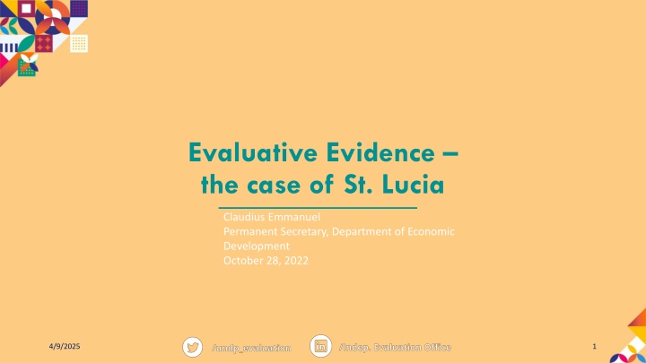evaluative evidence the case of st lucia n.w