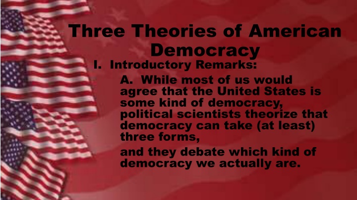 three theories of american democracy n.w