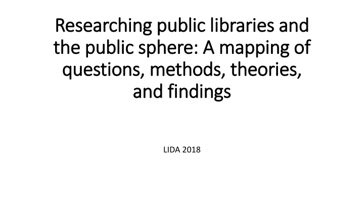 researching public libraries and researching n.w