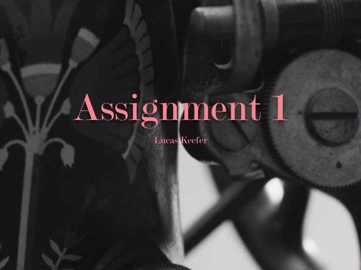 assignment 1 n.w