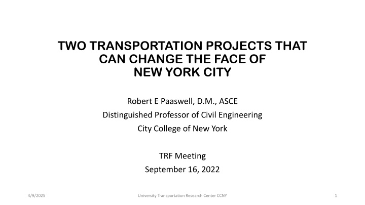 two transportation projects that can change n.w