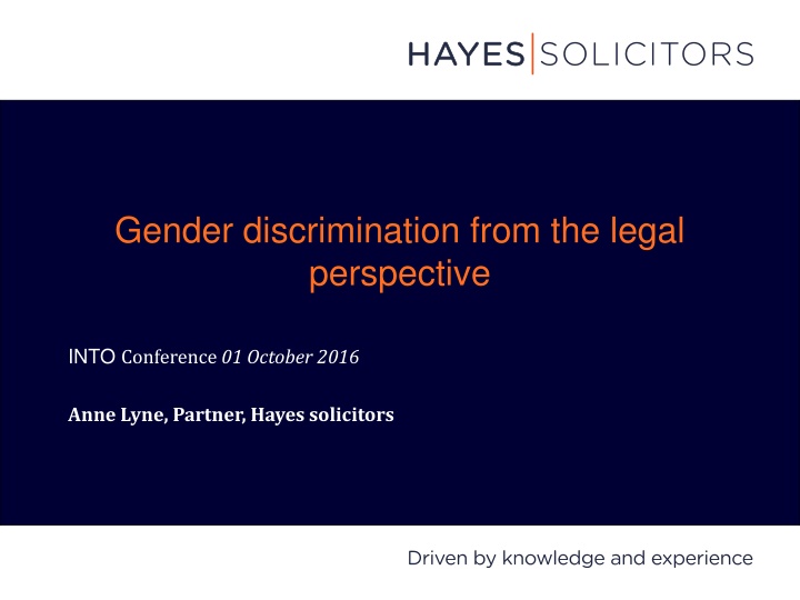 Gender Discrimination from Legal Perspective: Key Insights