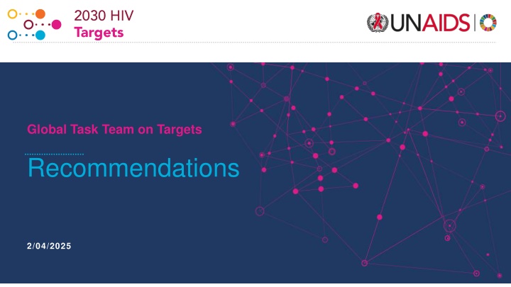 global task team on targets recommendations n.w