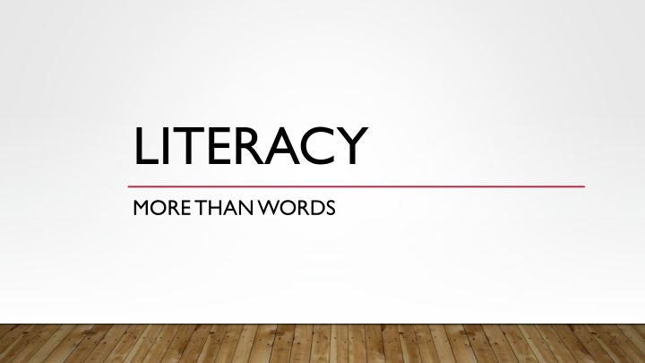 Understanding Literacy in Canada