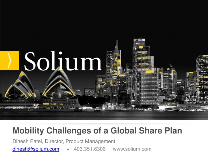 mobility challenges of a global share plan n.w