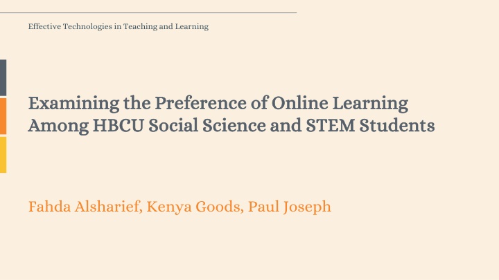 effective technologies in teaching and learning n.w
