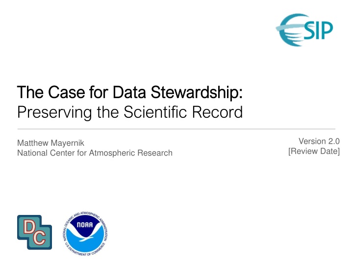 the case for data stewardship the case for data n.w