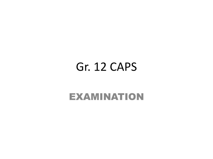 gr 12 caps n.w
