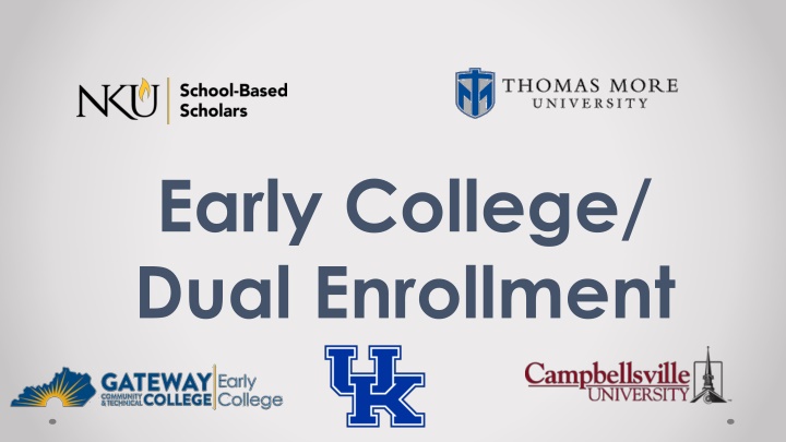 early college dual enrollment n.w