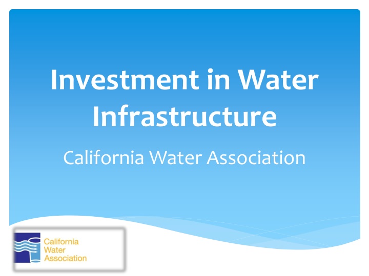 Challenges and Solutions in Water Infrastructure Investment