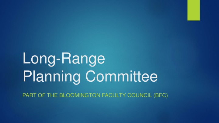 long range planning committee n.w