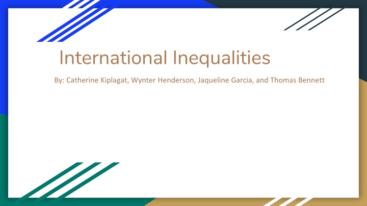 international inequalities n.w