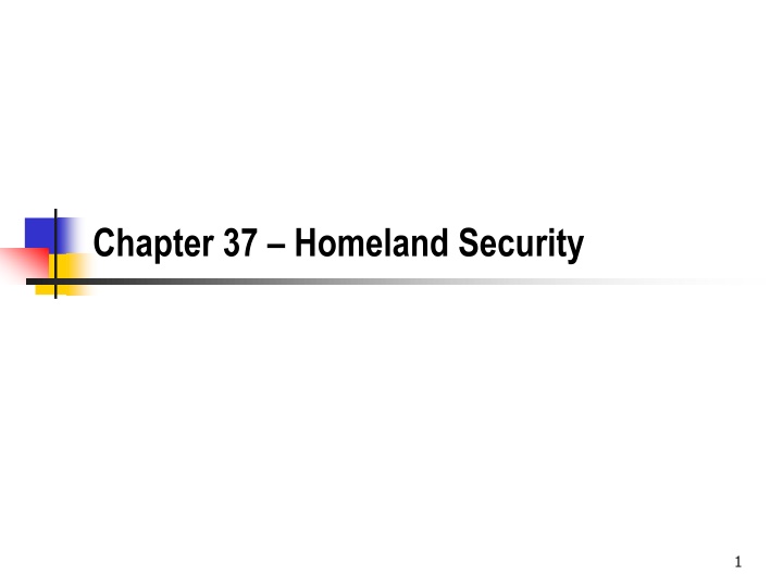 chapter 37 homeland security n.w