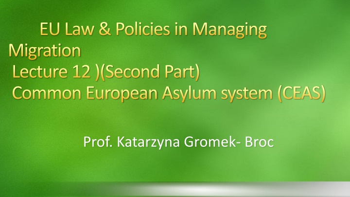 eu law policies in managing migration lecture n.w
