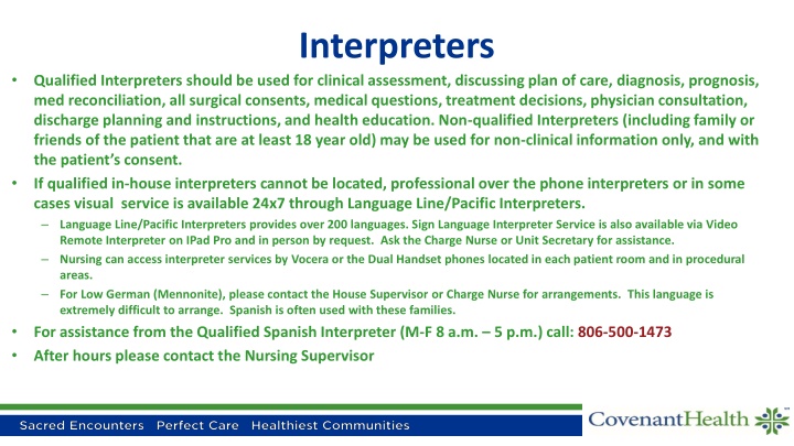 interpreters n.w