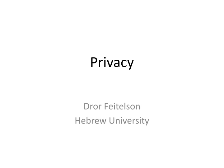 privacy n.w