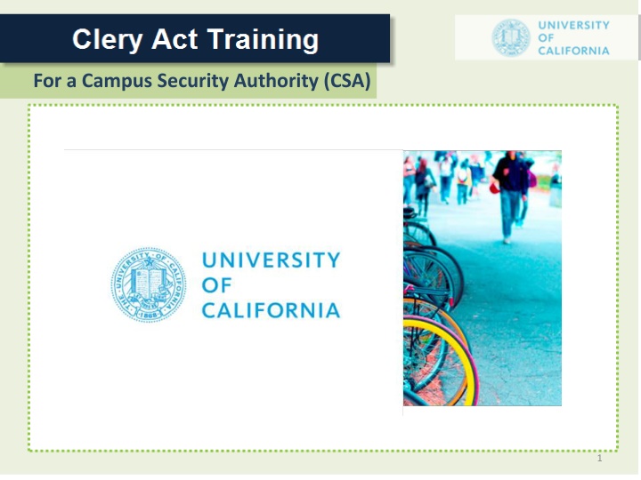 for a campus security authority csa n.w