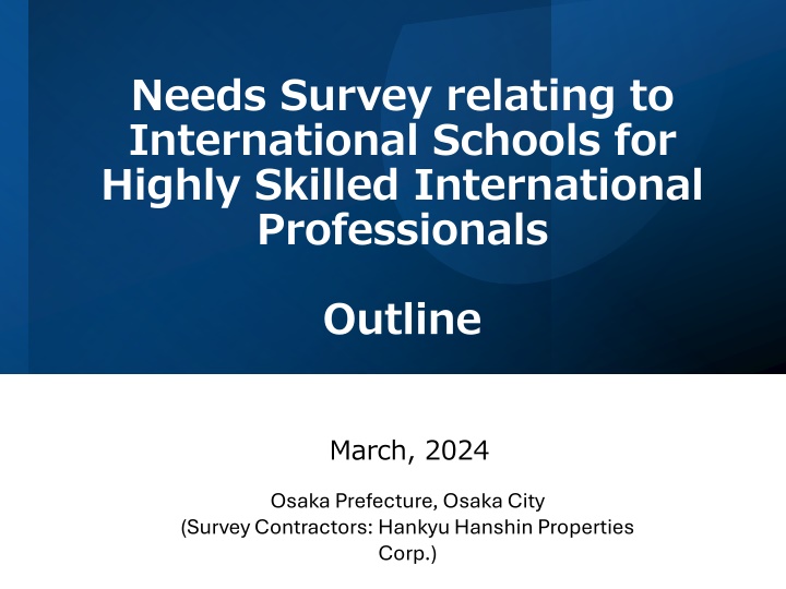 needs survey relating to international schools n.w
