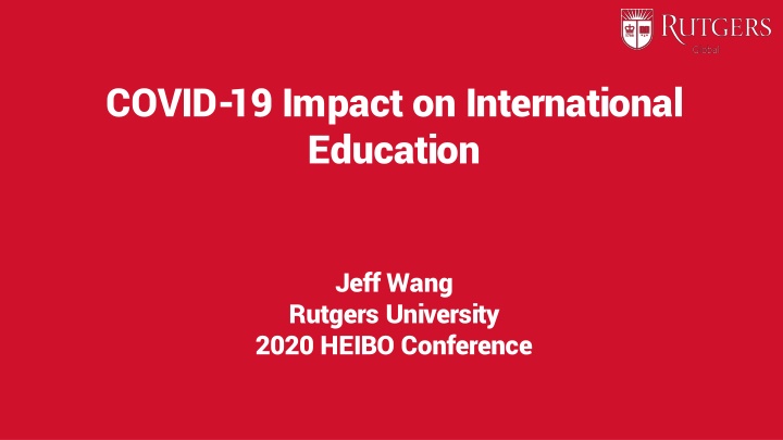 Impact of COVID-19 on International Education