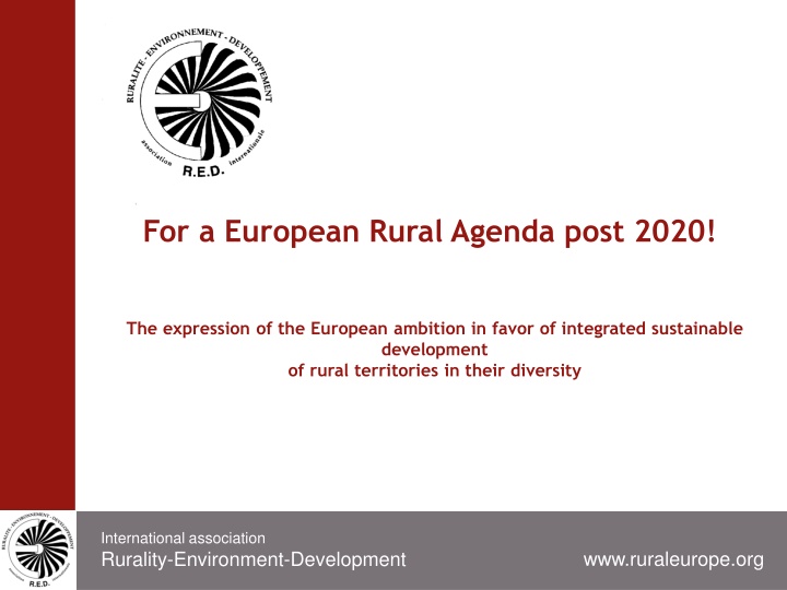 for a european rural agenda post 2020 n.w
