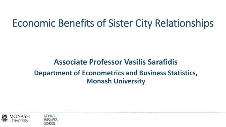 economic benefits of sister city relationships n.w