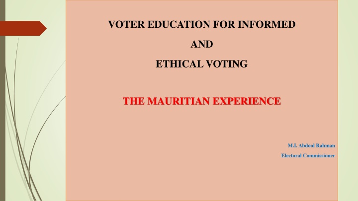 voter education for informed n.w
