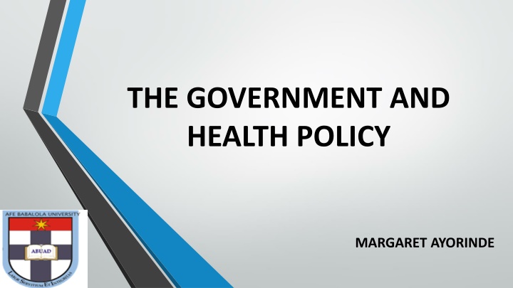 the government and health policy n.w
