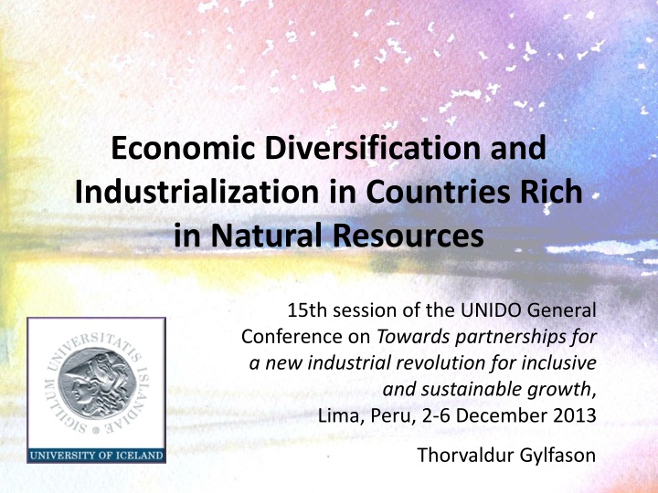economic diversification and industrialization n.w