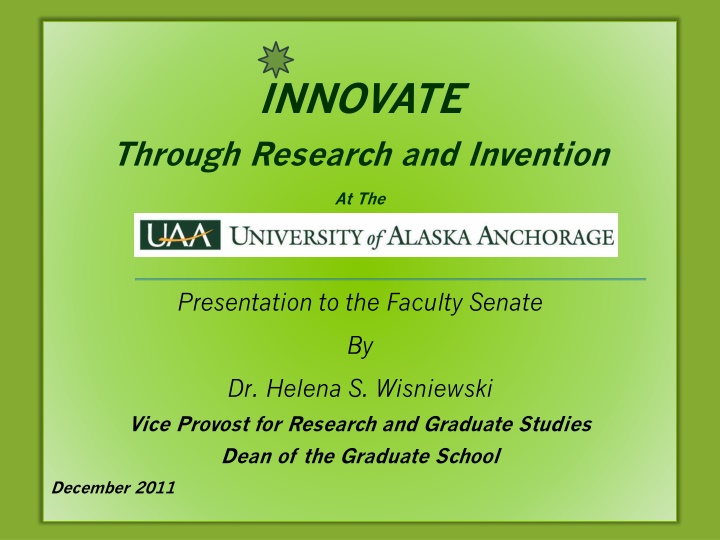 INNOVATE Through Research and Invention Presentation