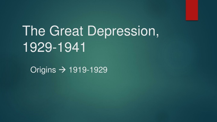the great depression 1929 1941 n.w