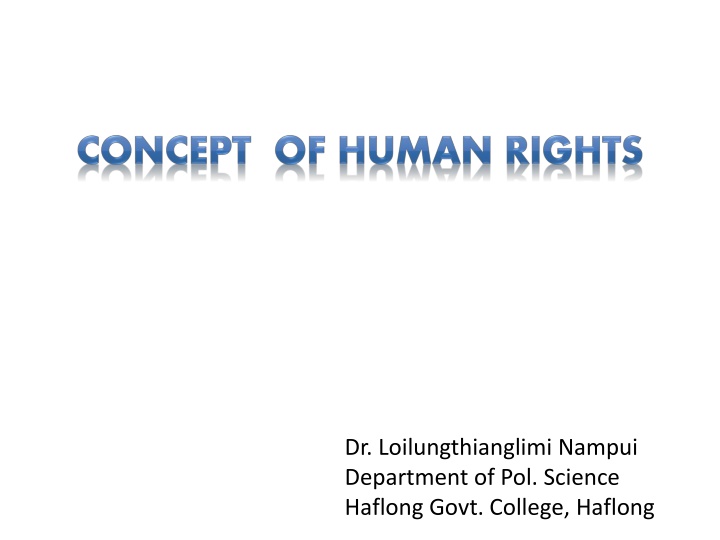 dr loilungthianglimi nampui department n.w
