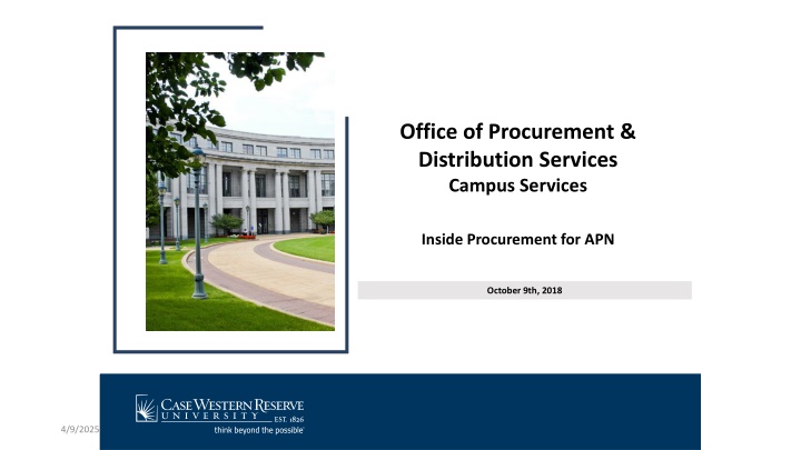office of procurement distribution services n.w