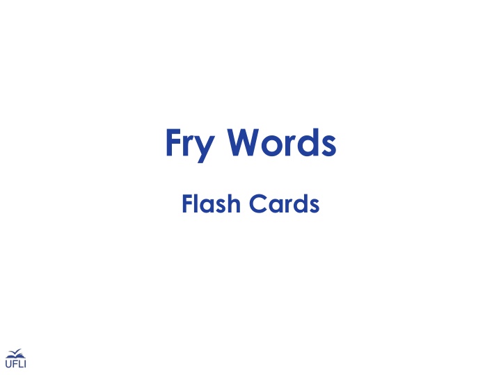 fry words n.w